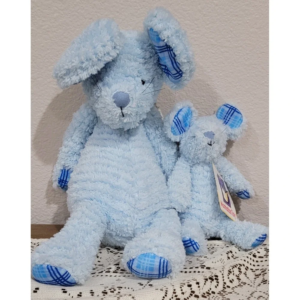 NWT Manhattan toy blue snugglees mouse and blue snugglees little mouse
